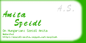 anita szeidl business card